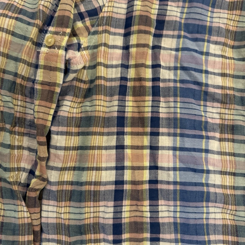 American Eagle Women's XXL Soft Vintage Boyfriend Classic Fit Plaid Shirt - Picture 10 of 10